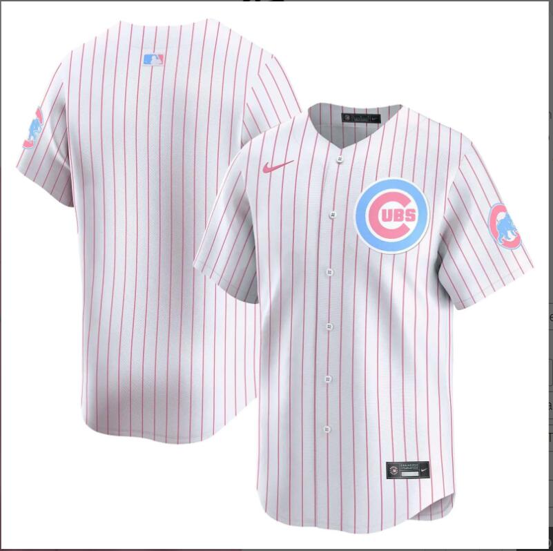 Men Chicago Cubs blank  with red strips 2024 Nike MLB jersey->indianapolis colts->NFL Jersey